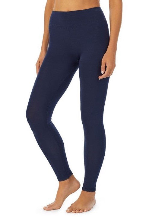 Cuddl Duds Softwear with Stretch High-Waist Leggings Navy S