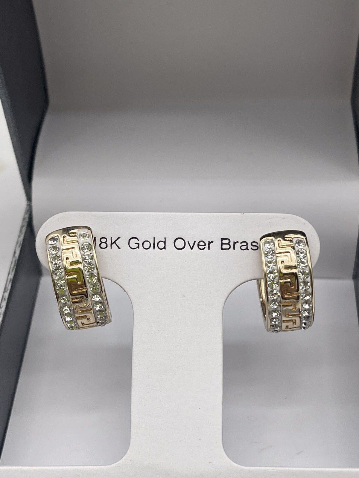 And Now This 18k Gold Over Brass Hoop 