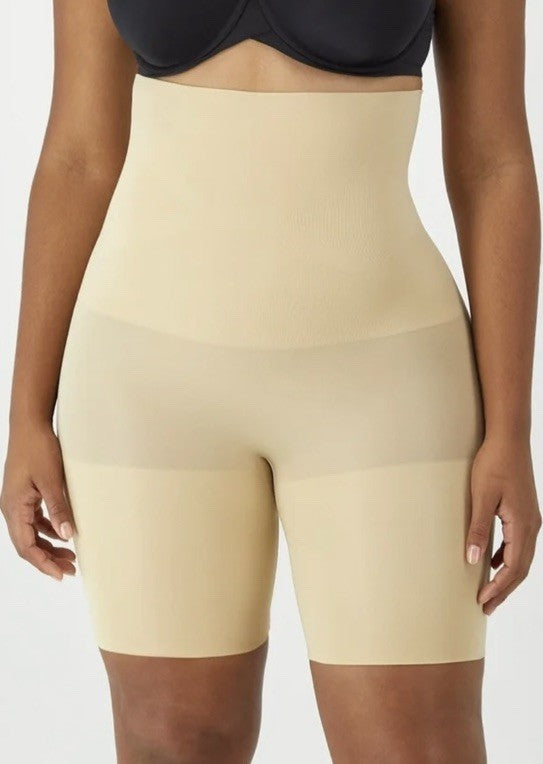 Maidenform Women's Ultra Tummy-Control Seamless High Waist Latte Lift M