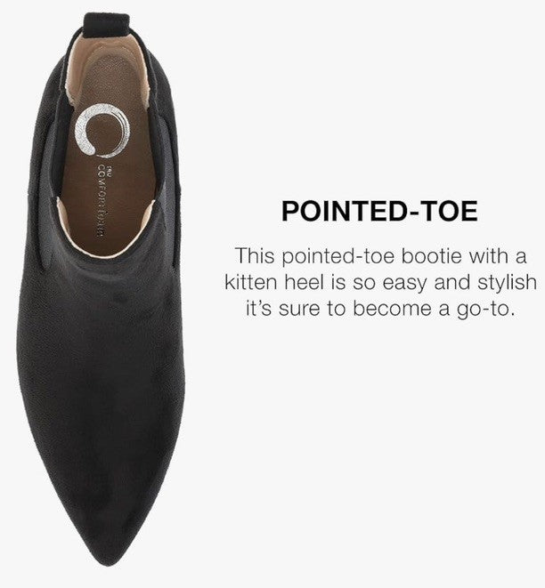 Journee Collection Women's Tenlee Pointed Toe Kitten Heel Dress Black 10