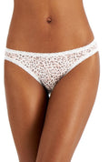 Jenni Women's Lace-Trim Thong Pink Leo XXXL