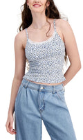 Just Polly Juniors' Lace Trim Ribbed Tank From Just Polly Medium