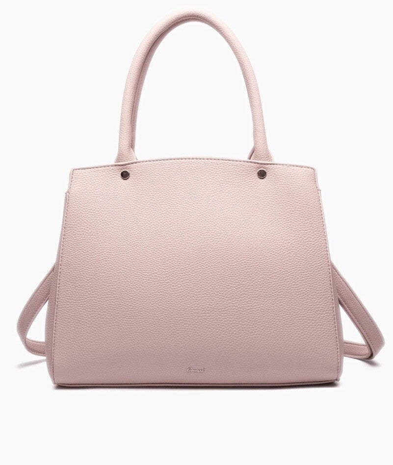 Like Dreams Park Bowtie Satchel Bag Blush Color