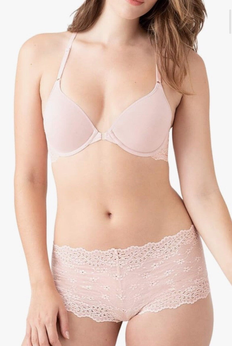B.TEMPT'D BY WACOAL Women's Inspired Eyelet Front Close Bra 953219 36D