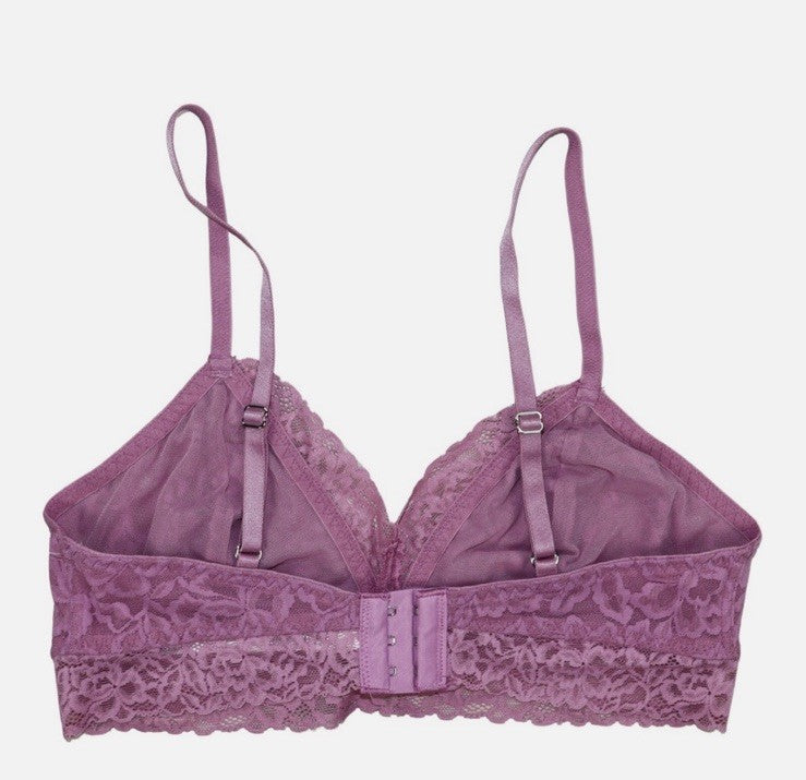State of Day Women's Lace Bralette Mauve Orchid Medium 