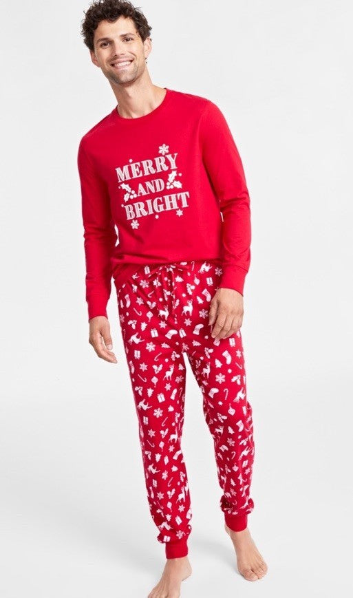 Family Pajamas Matching Men's Mix It Merry & Bright Pajamas Set Merry XL