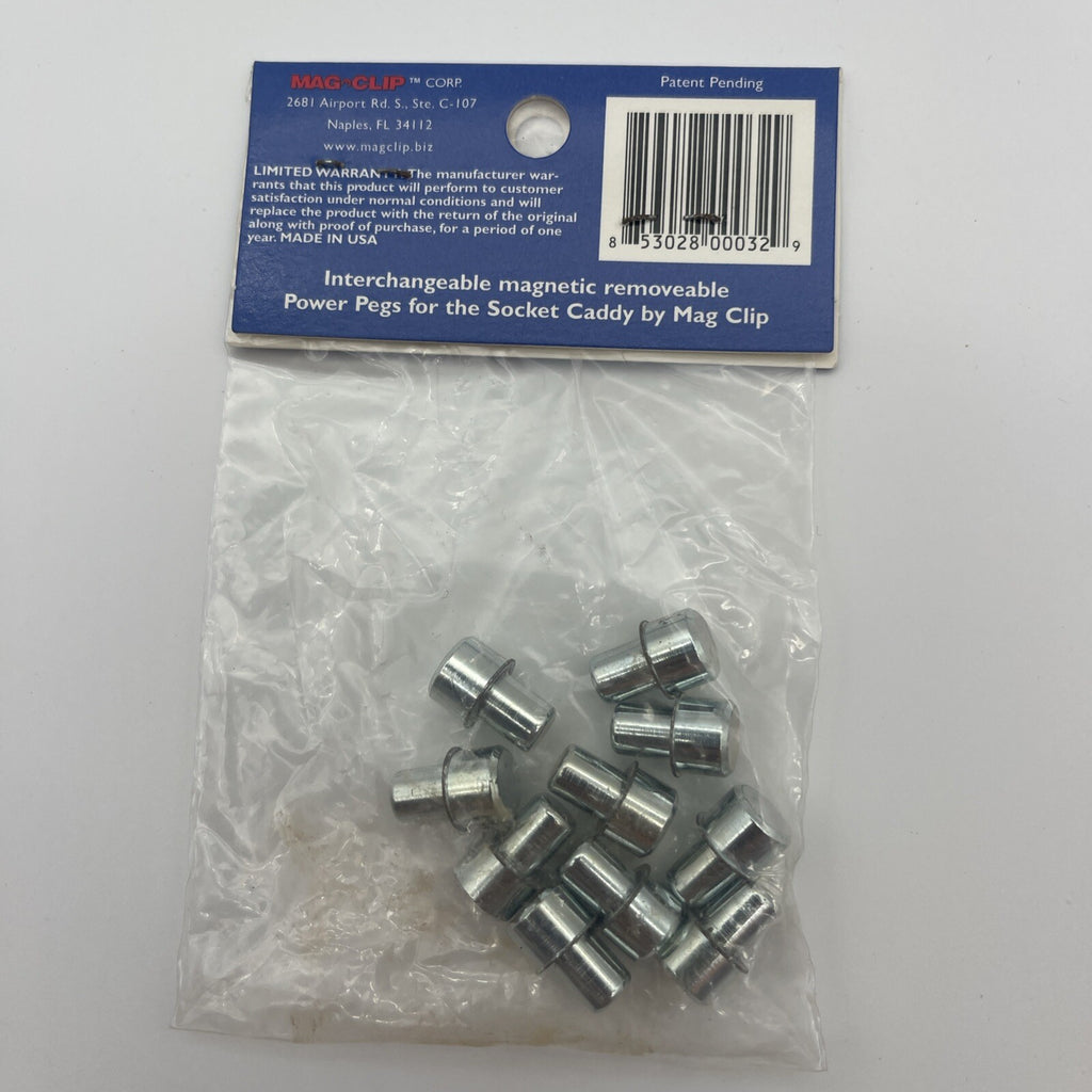 Magclip 1/4" power pegs, 10 pack