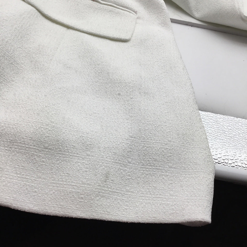 Plus Womens Office Career Suit Jacket White 18W
