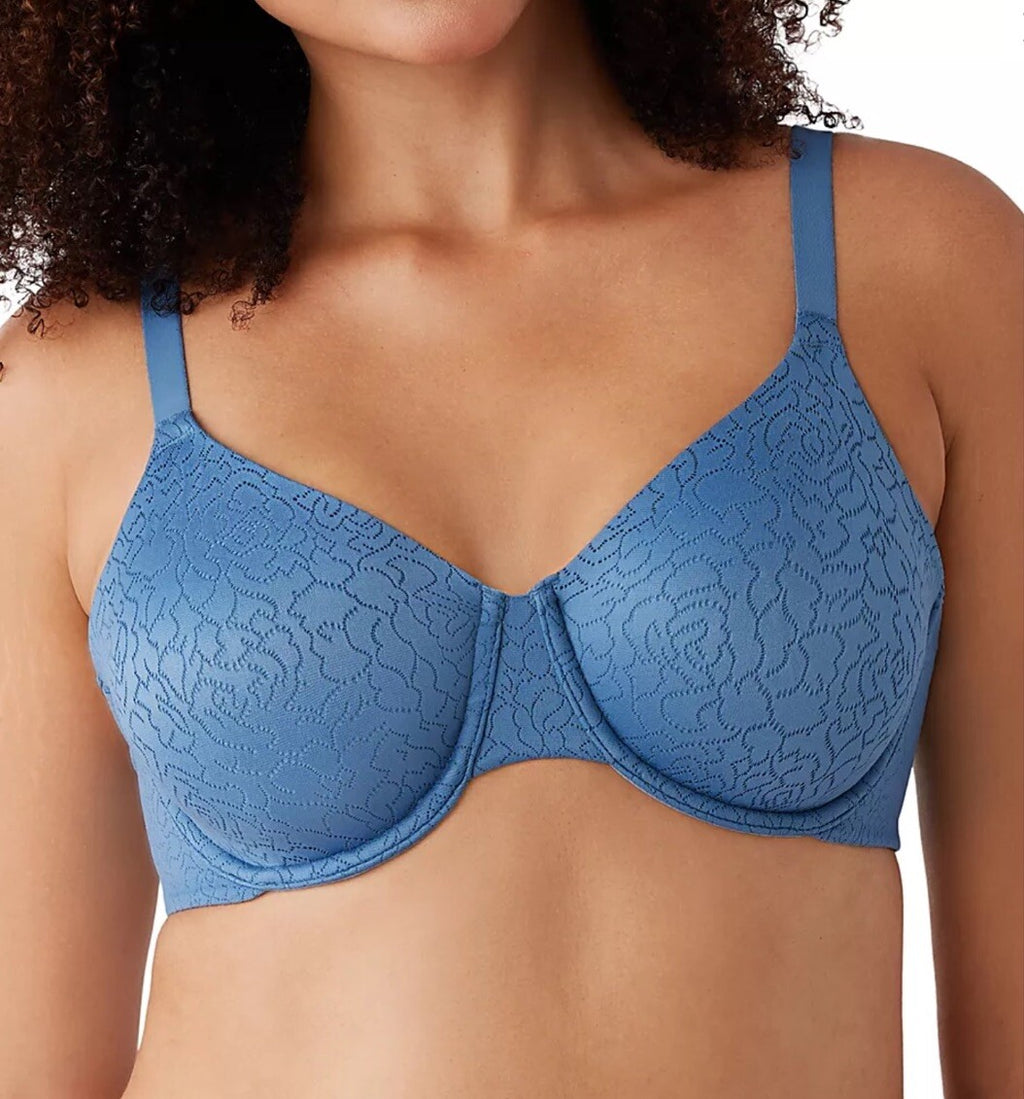 Wacoal 855345 Inside Job Underwire Bra 36G Blue