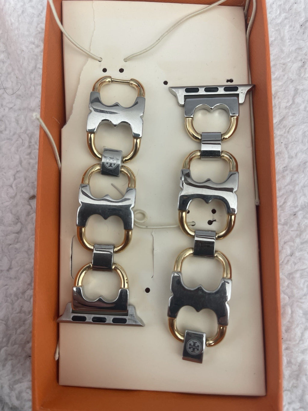 Tory Burch  The Miller Two-Tone Stainless Steel Link Bracelet For Apple Watch