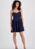 NEW Tinseltown Blue Sweetheart Mini Dress Size Small Fit and Flare Sundress 