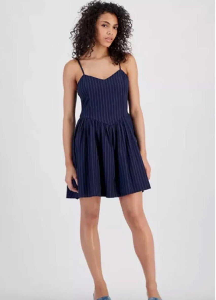 NEW Tinseltown Blue Sweetheart Mini Dress Size Small Fit and Flare Sundress 