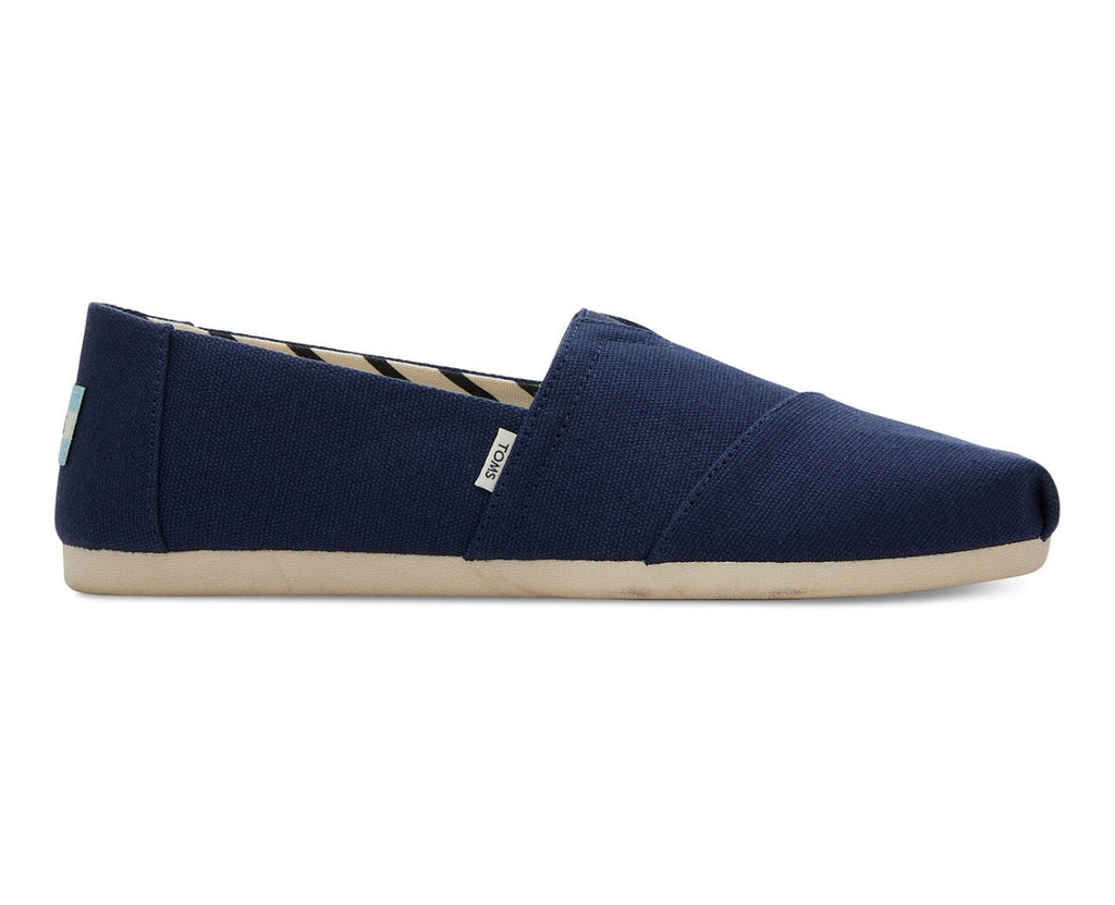 Women's Toms Alpargata Navy Size 6.5 Recycled Cotton Canvas  100% Original Brand