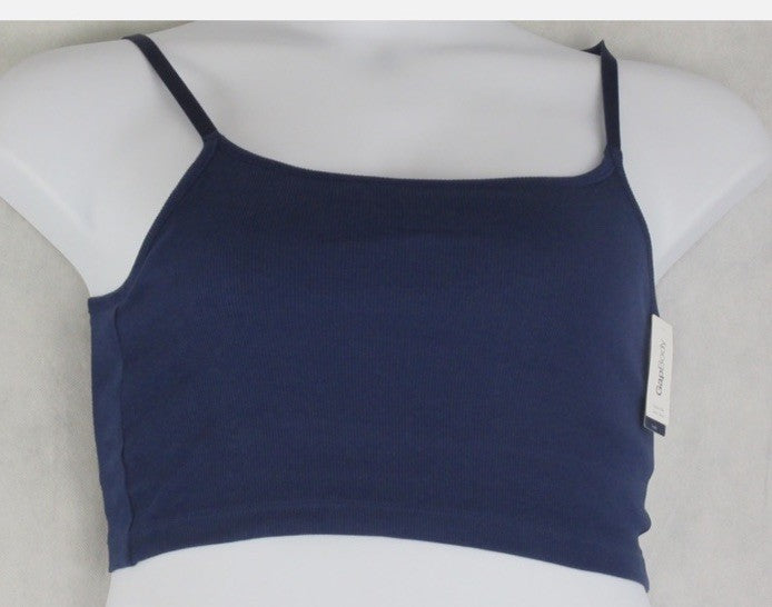 GAP GapBody Women's Logo Comfort Cropped Bralette Navy M