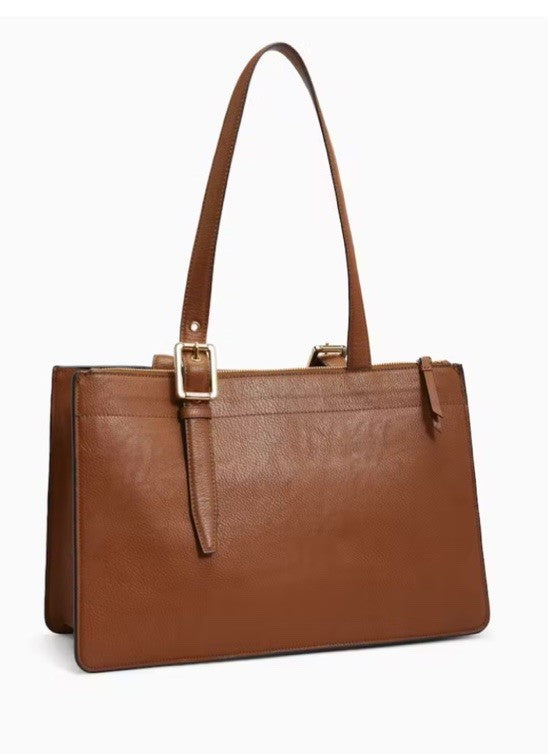NWT! Calvin Klein Havana Novelty Organizational Tote Caramel, Orig. $168!