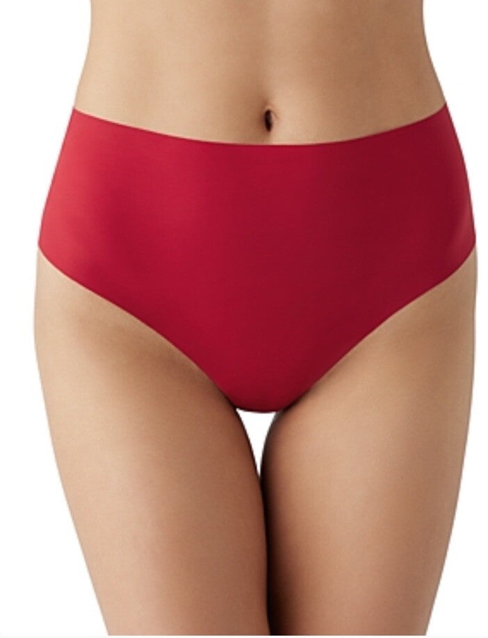 b.tempt.d by WACOAL b.bare Hi Waist Thong Panties Haute Red Size Medium