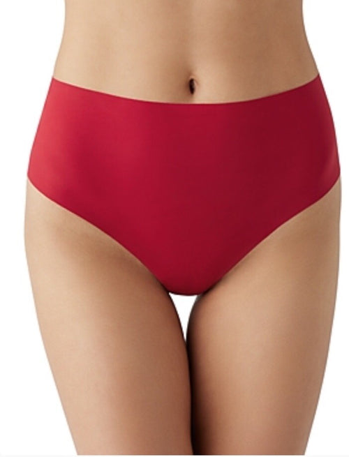 b.tempt.d by WACOAL b.bare Hi Waist Thong Panties Haute Red Size Medium