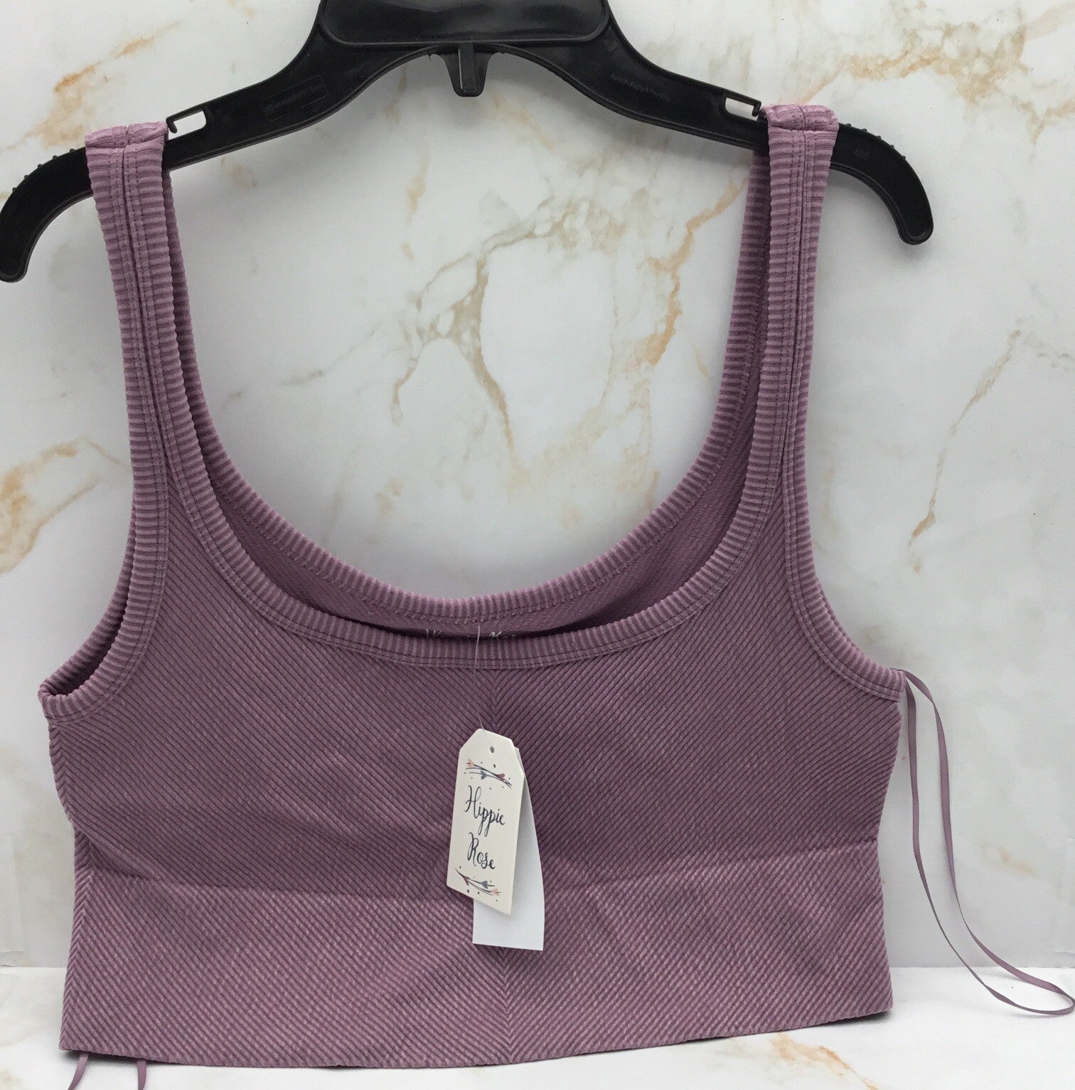 Hippie Rose Crop Top Style HF4K13938 Color Valerian Size XL