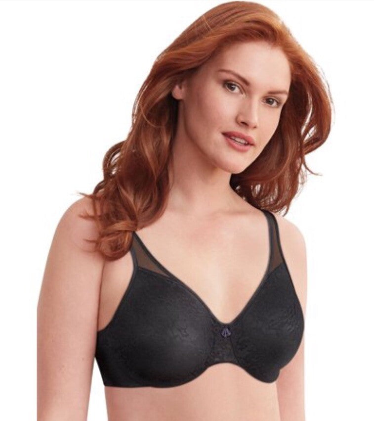 Bali Womens Passion for Comfort Seamless Minimizer Underwire Bra 44C Black