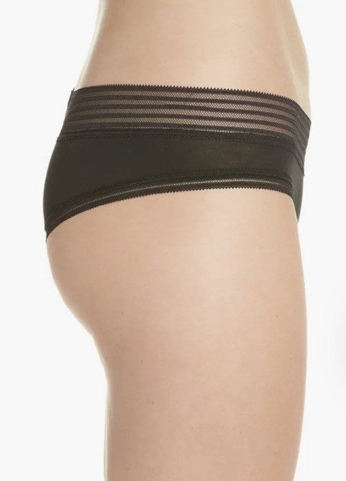 Calvin Klein Striped-Waist Thong Underwear Black L