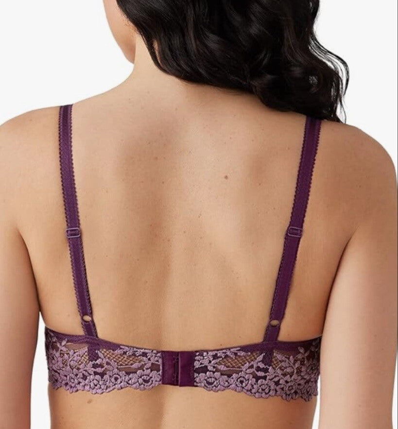 NWT Wacoal 34D Embrace Lace Wine Underwire Bra 65191 119955