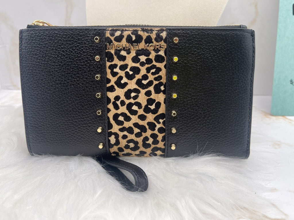 Michael Kors Jet Set Continental Travel Clutch - Black, Large