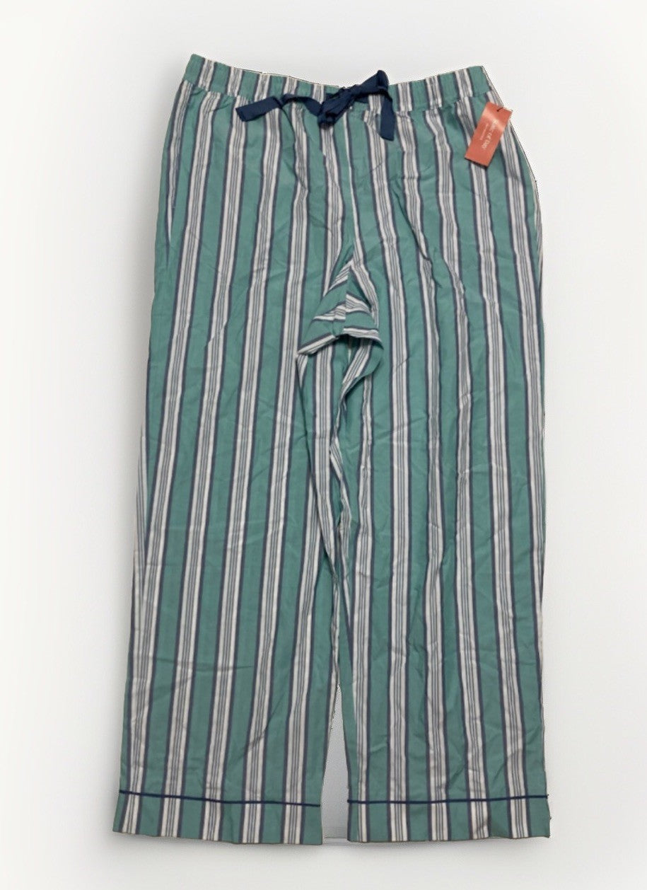 State of Day Women's Printed Poplin Pajama Pants XXL. Nile Blue