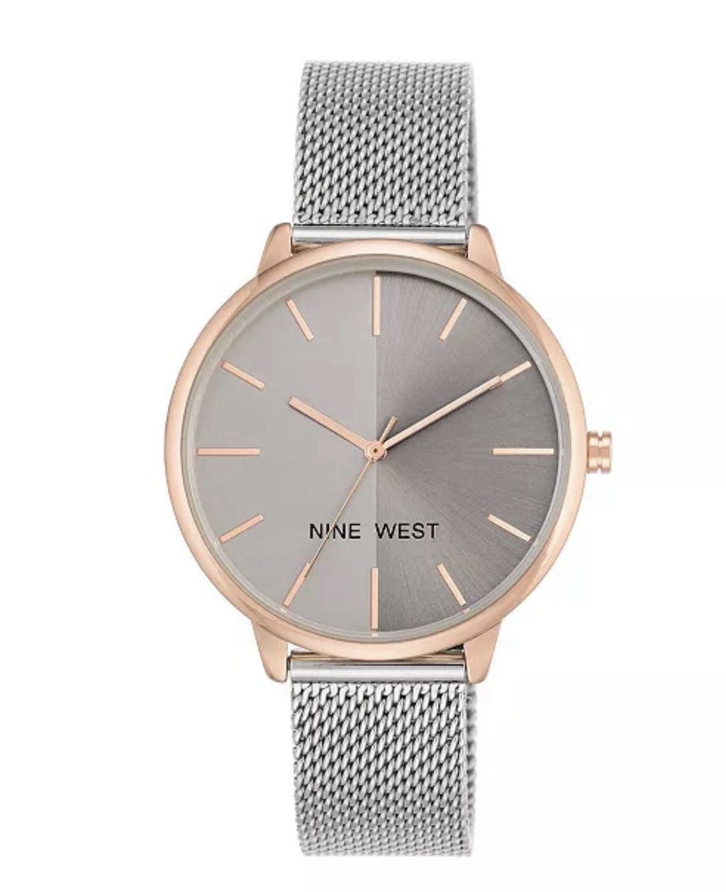 Nine WestWomen's Two-Tone Mesh Bracelet Watch 40mm