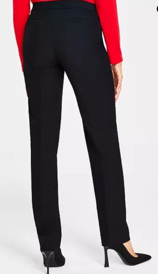 I.N.C. International Concepts L-Pocket Straight-Leg Pants Deep Black 14L