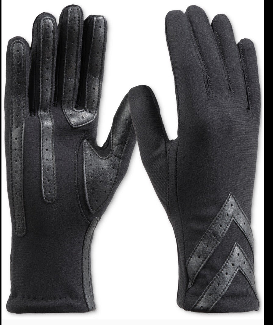 Isotoner Women’s Chevron Shortie Gloves - S/M