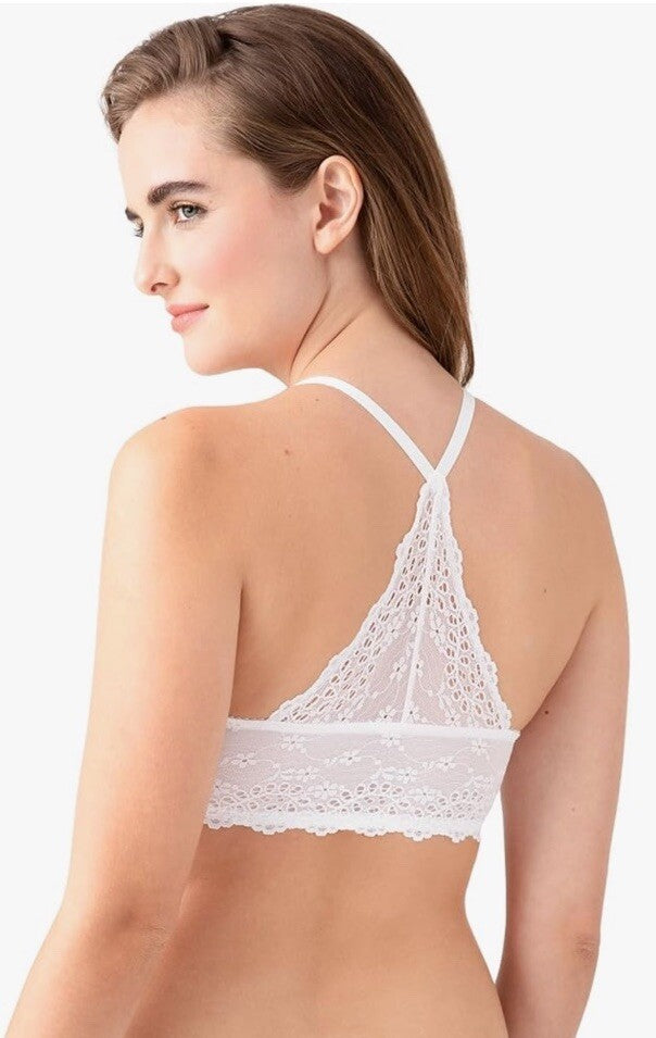 b.tempt'd Wacoal Inspired Eyelet Front Close T-Shirt Bra UW White Pink Black New