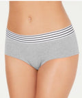 Jenni Elastic Waistband Cotton Hipster Underwear Heather Gray Size Large