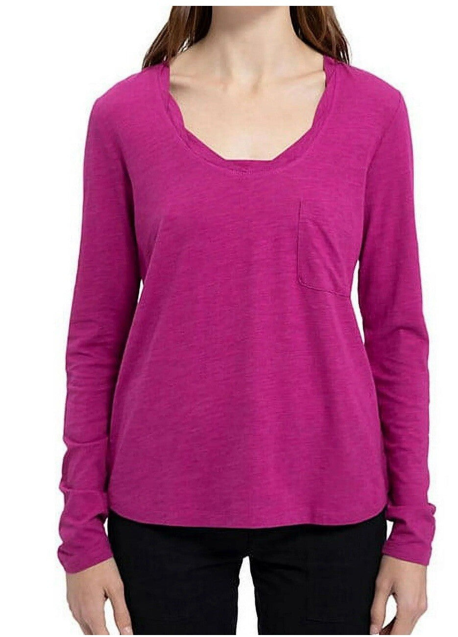 Social Standard by Sanctuary Women's Dylan Scoop Neck Tee Size L/G
