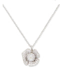 Kate Spade Silver-Tone Cubic Zirconia Poppy Mini Pendant Necklace, 16"+ 3" exten