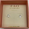 F. A. O Schwarz Sterling Silver Ice Cream Cone Earings