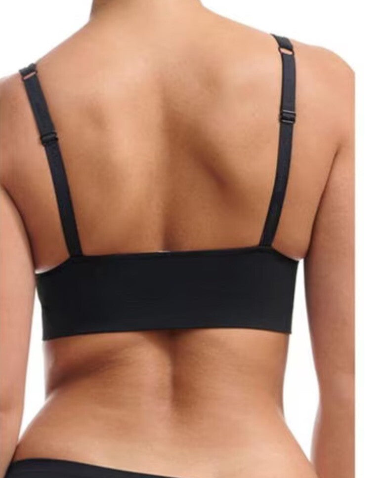  adidas Sport Active Seamless Micro Stretch Long Line Plunge Bra S Black 