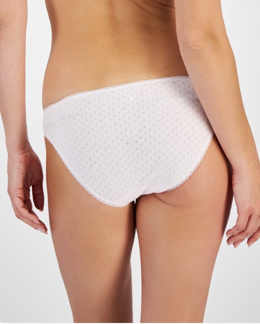 Charter Club Women's Cotton Pointelle Bikini Underwear, Large 2 Pairs $14