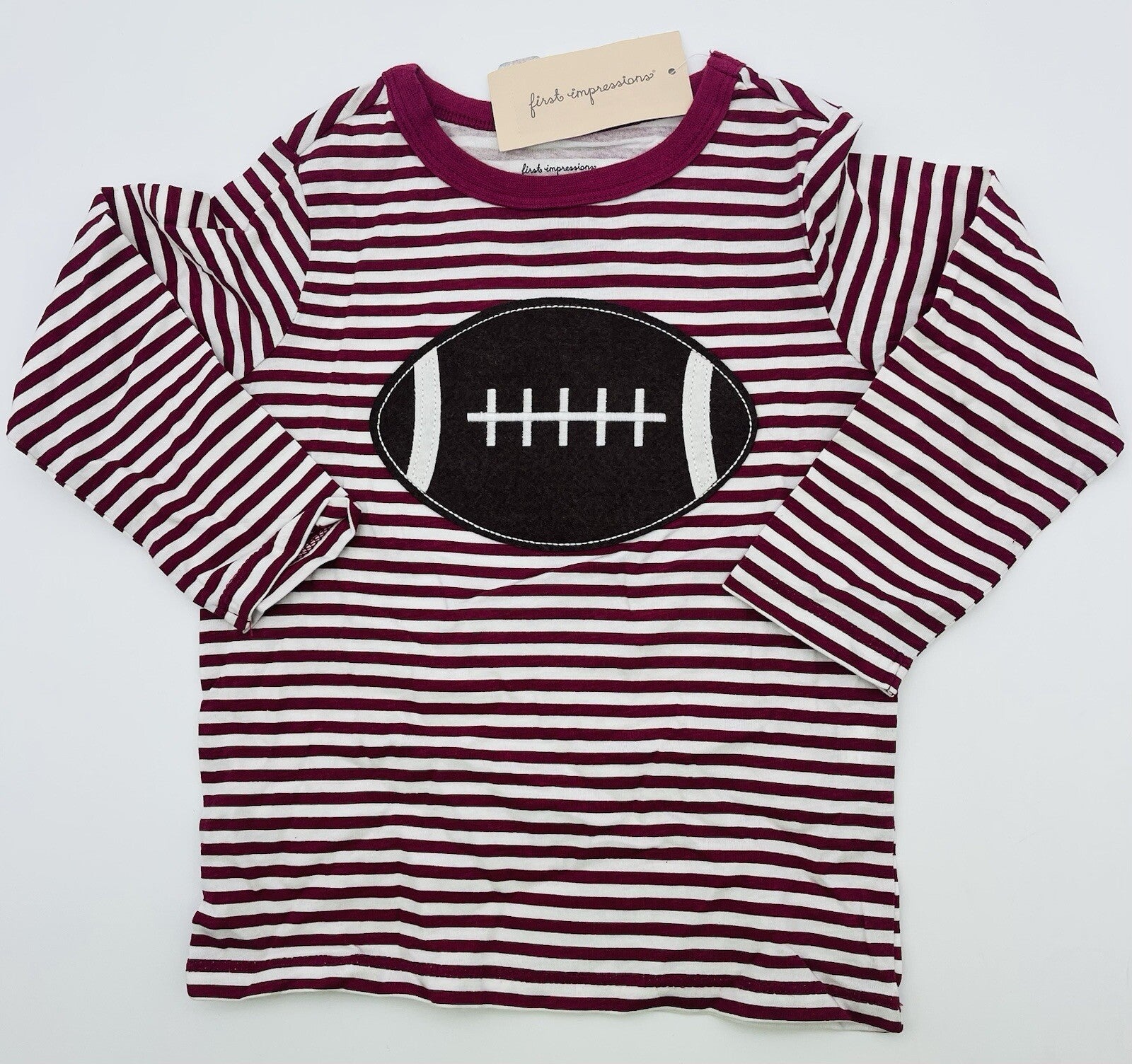 T-SHIRT--First Impressions--Baby Boy--Football--SIZE 2T BRAND NEW WITH TAGS