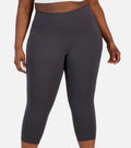 Ideology Women's Sz 1X Plus Size High Rise Side Pocket Cropped Leggings