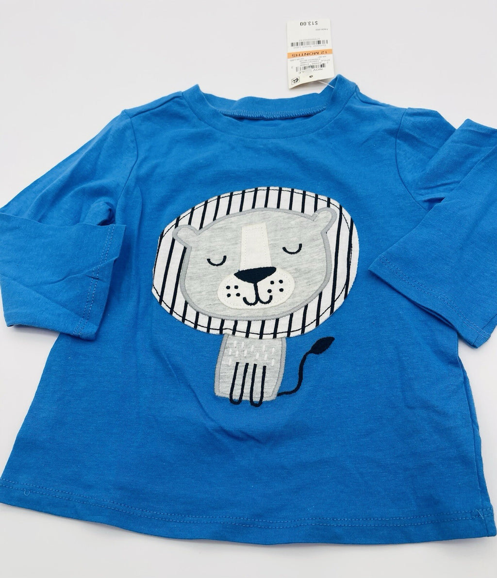 First Impressions Baby Boys Lion-Print long sleeve T-Shirt 6-9Months