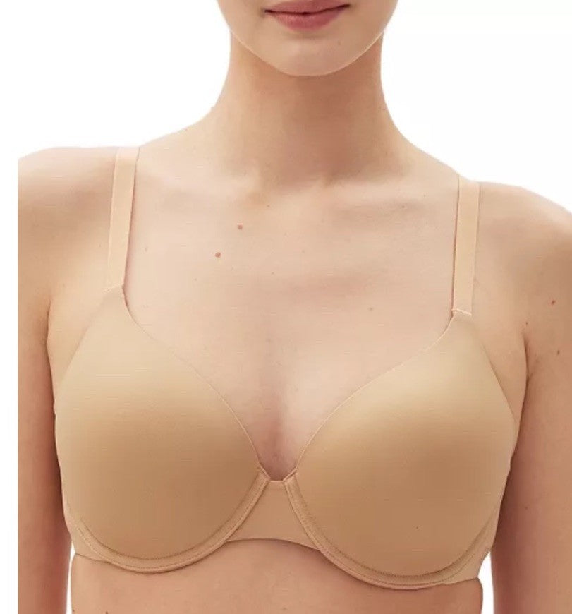 GAP GapBody Everyday Essentials T-Shirt Bra Women's 32B Beige Back Hook Closure