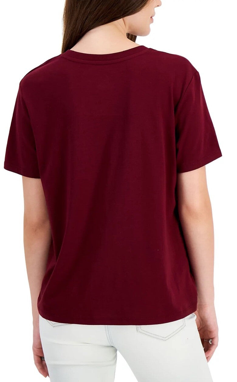 Peanuts Juniors' Snoopy Logo T-Shirt Love Tribe XL