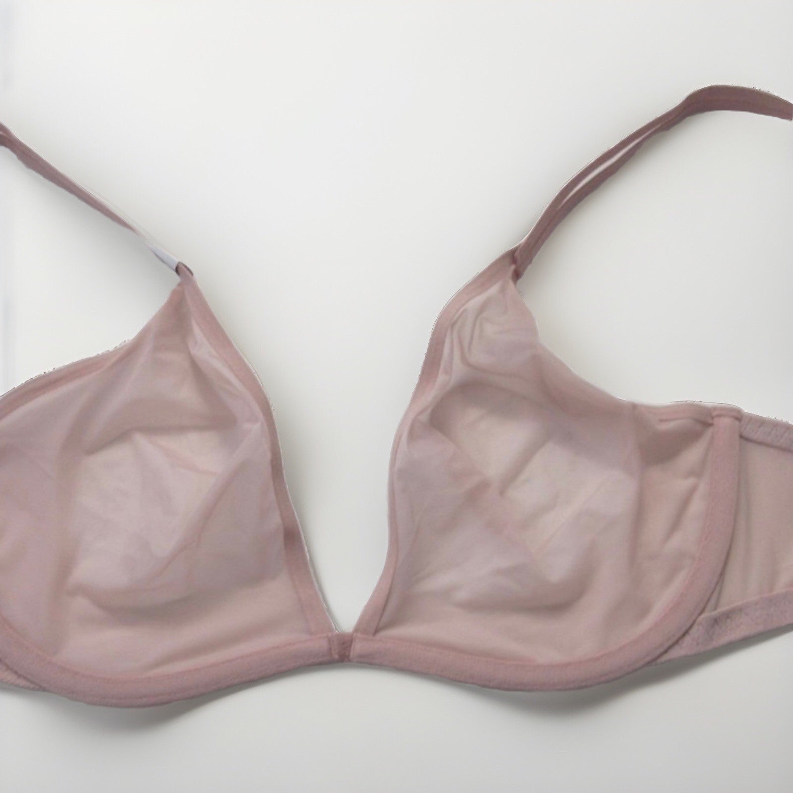 Calvin Klein Sheer Marquisette Lightly Lined Demi Bra Bare, 32DD