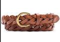 Levi's Women's Braided Leather Skinny Belt XL Tan