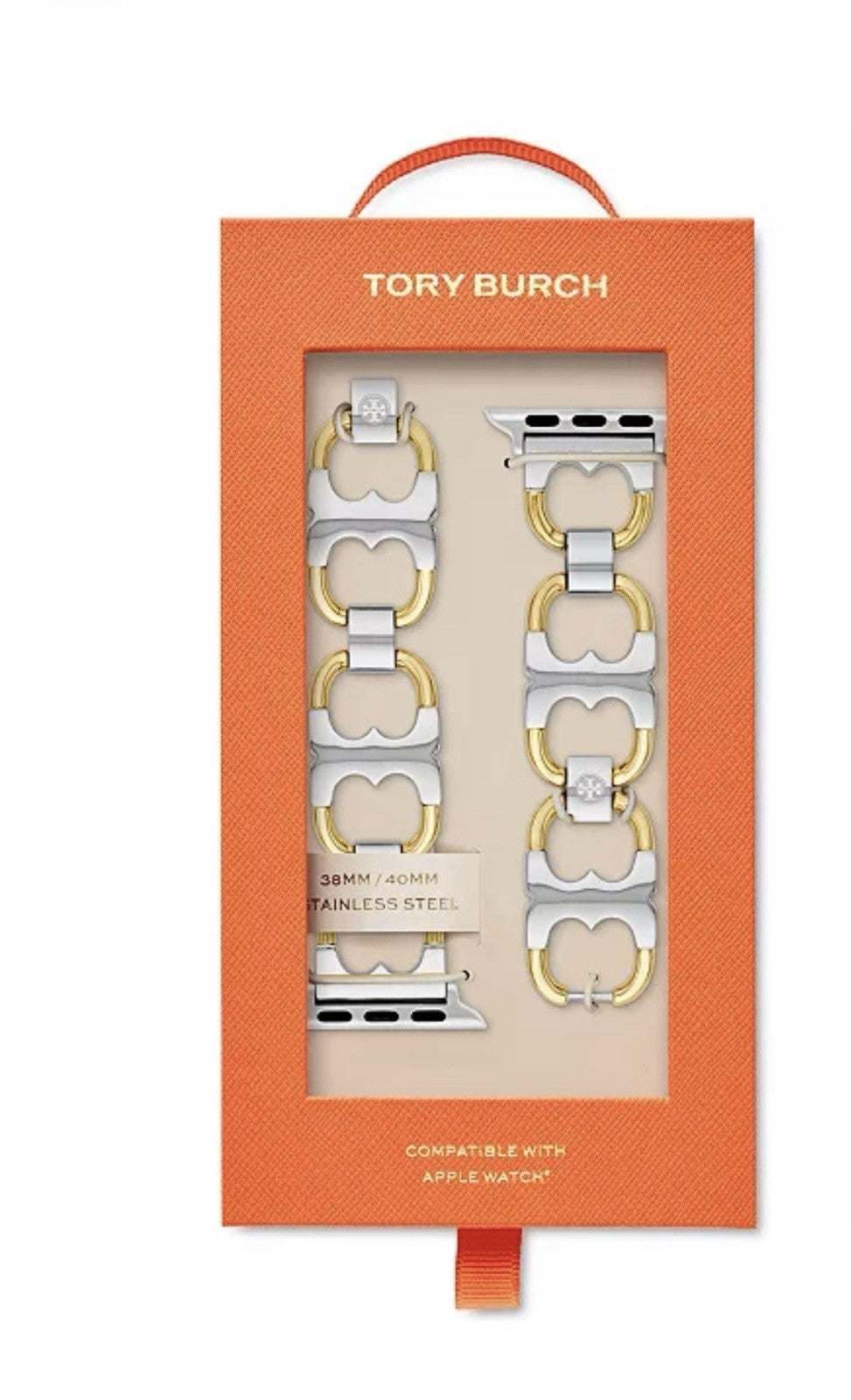 Tory Burch  The Miller Two-Tone Stainless Steel Link Bracelet For Apple Watch