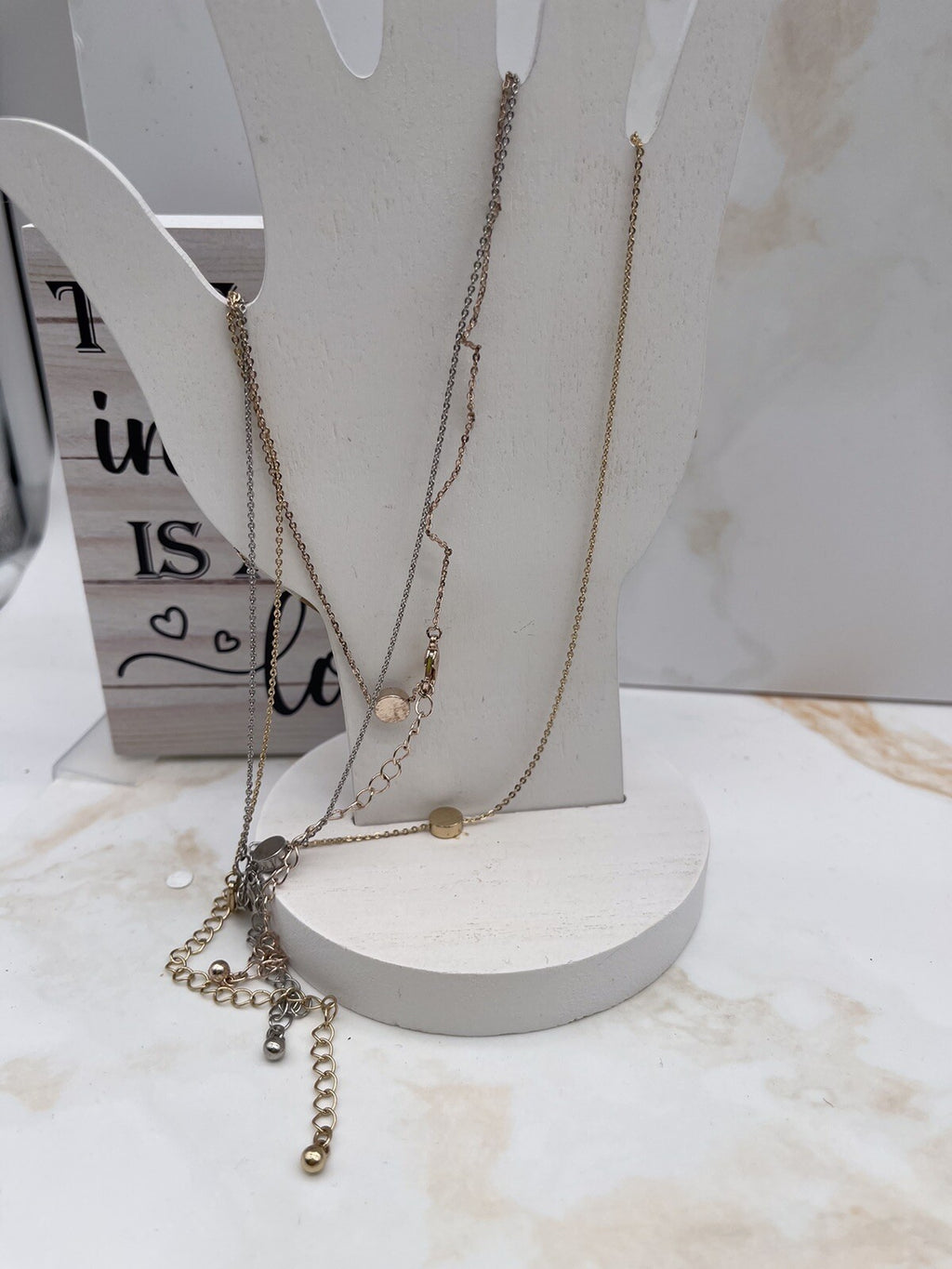 3 Separate Necklaces 15.5 19.5 Necklaces 4 Extenders 