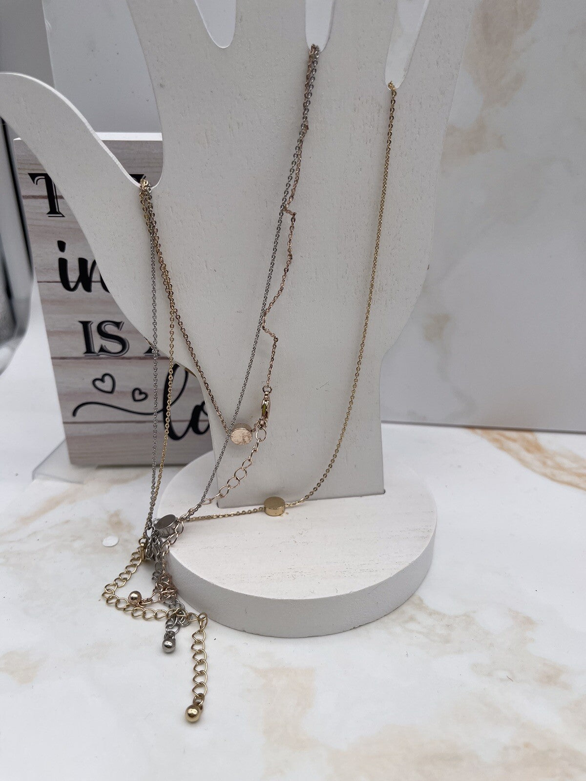 3 Separate Necklaces 15.5 19.5 Necklaces 4 Extenders 