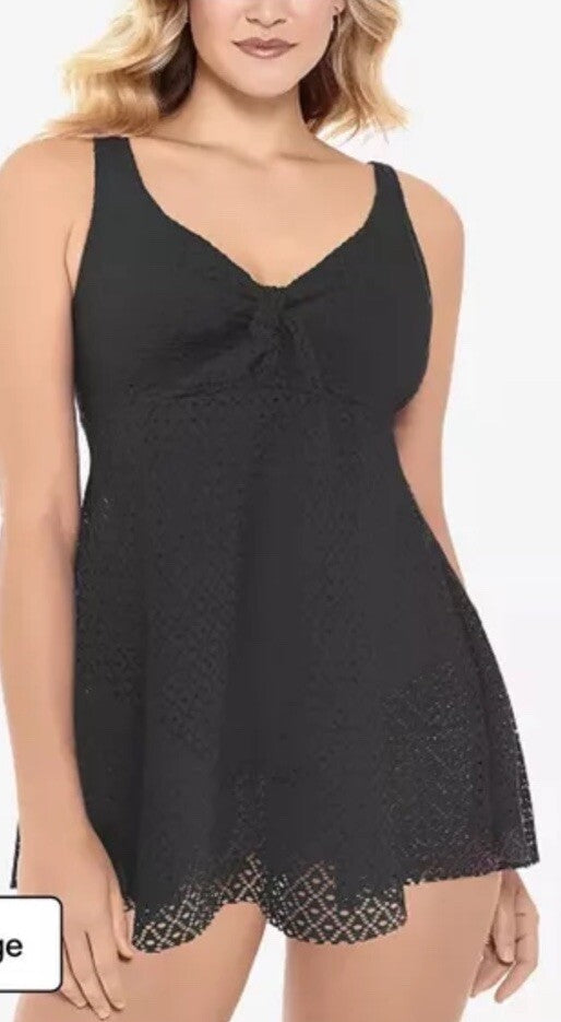 Swim Solutions Bust, Tummy, Thigh Minimizer Size 14 Swimsuit New