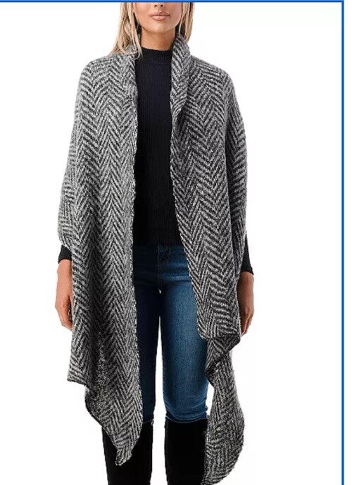  Marcus Adler Women's Plush Chevron Ultra Soft Scarf