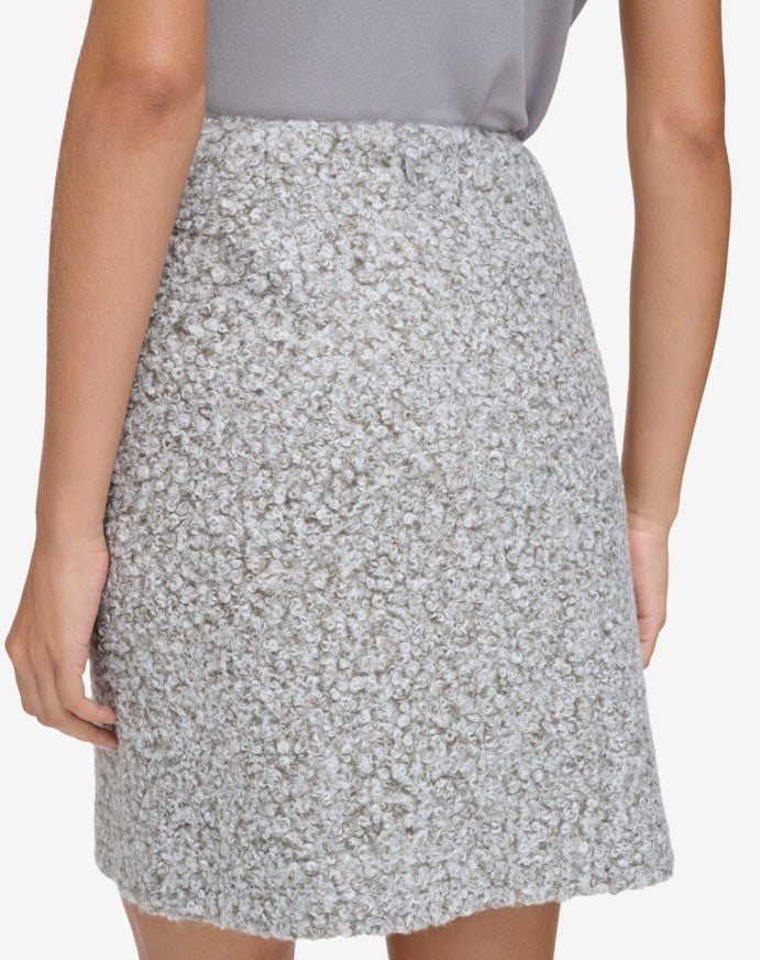 Calvin Klein Petite Bouclé Back-Zip Pencil Skirt 6P